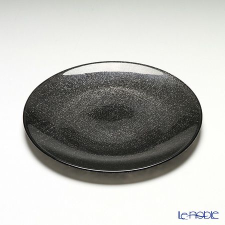 Vetro Felice ヴェトロ フェリーチェ グリッター プレート 21cm ダークグレイ