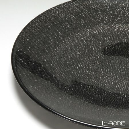 Vetro Felice ヴェトロ フェリーチェ グリッター プレート 21cm ダークグレイ