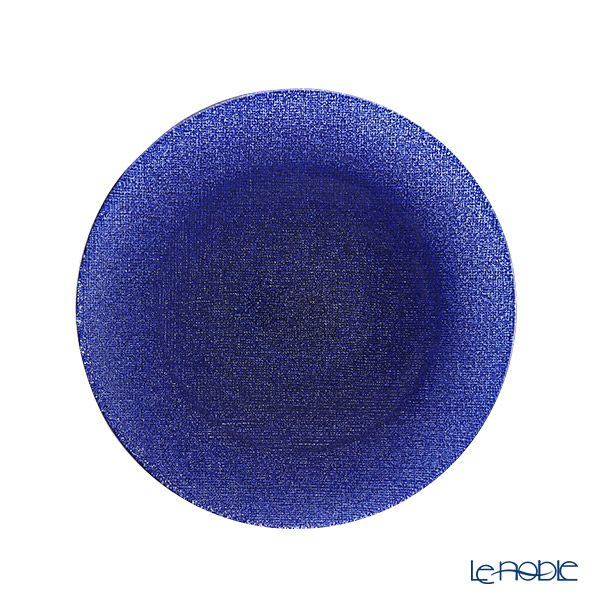 Vetro Felice ヴェトロ フェリーチェ グリッター プレート 21cm ダークブルー