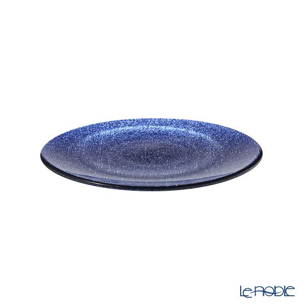 Vetro Felice ヴェトロ フェリーチェ グリッター プレート 21cm ダークブルー