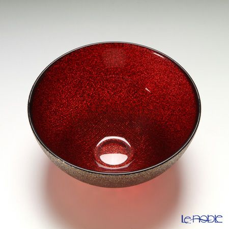 Vetro Felice ヴェトロ フェリーチェ グリッター ボウル 13cm レッド