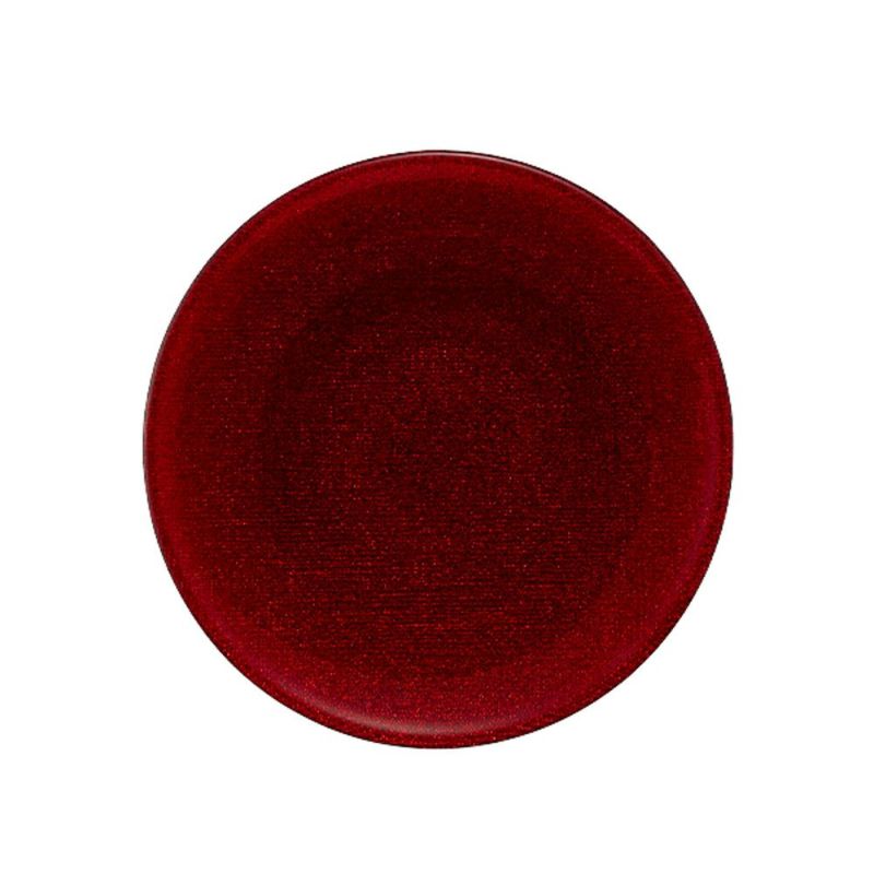 Vetro Felice ヴェトロ フェリーチェ グリッター プレート 17cm レッド 323917B G003