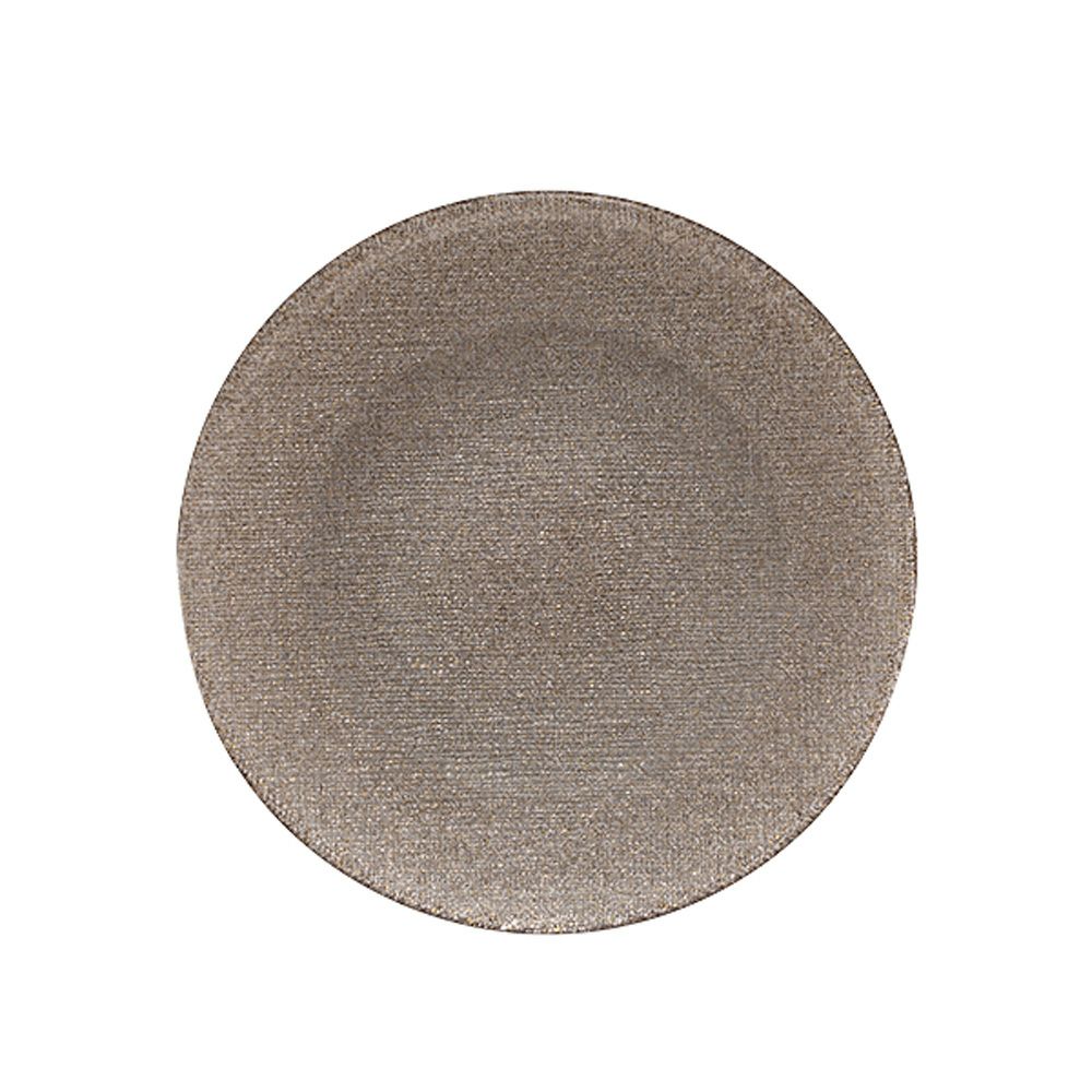 Vetro Felice ヴェトロ フェリーチェ グリッター プレート 17cm ジンジャー 323917B G006