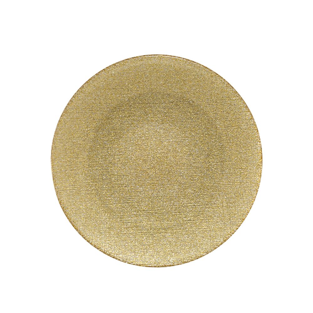 Vetro Felice ヴェトロ フェリーチェ グリッター プレート 17cm ニューゴールド 323917B G022