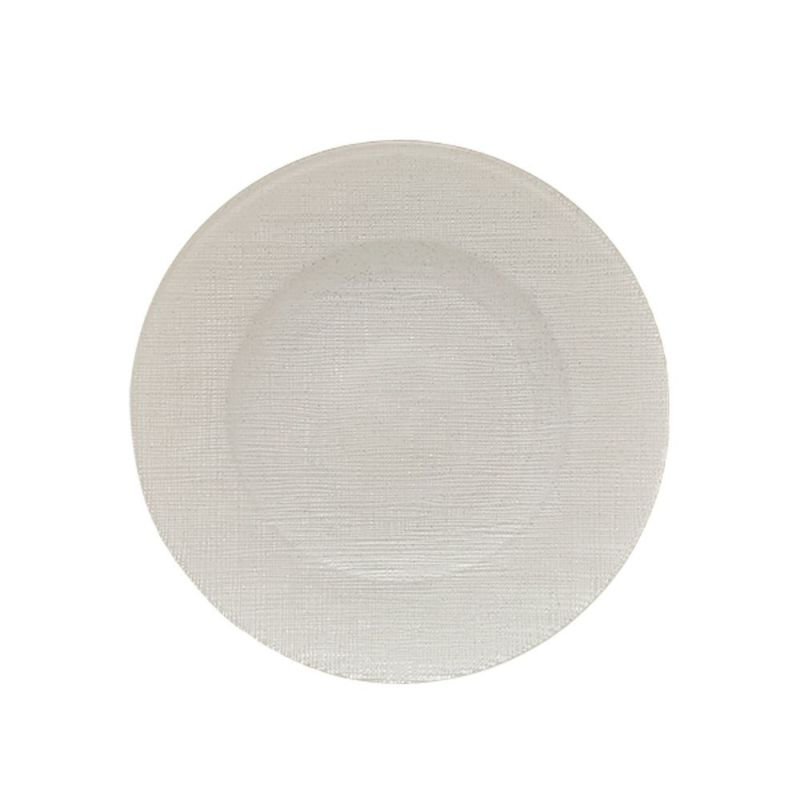 Vetro Felice ヴェトロ フェリーチェ グリッター プレート 17cm ホワイト 323917B G014