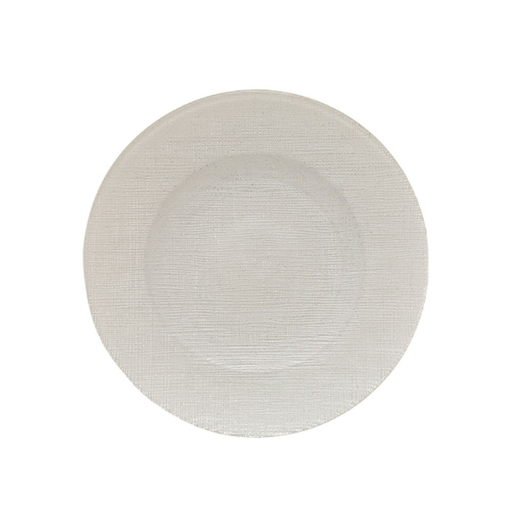 Vetro Felice ヴェトロ フェリーチェ グリッター プレート 17cm ホワイト 323917B G014