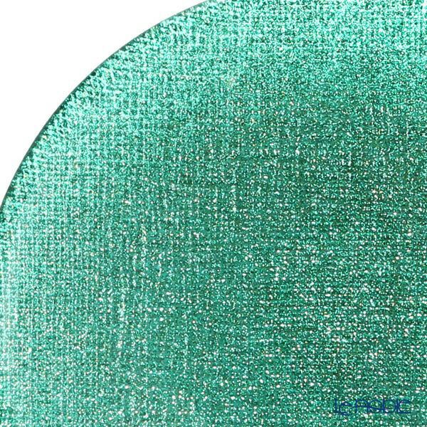 Vetro Felice ヴェトロ フェリーチェ グリッター プレート 17cm アクアブルー 323917B G053