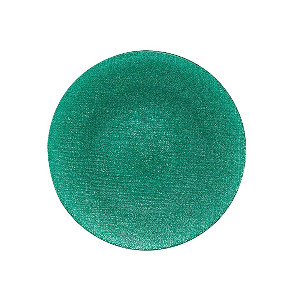 Vetro Felice ヴェトロ フェリーチェ グリッター プレート 17cm アクアブルー 323917B G053