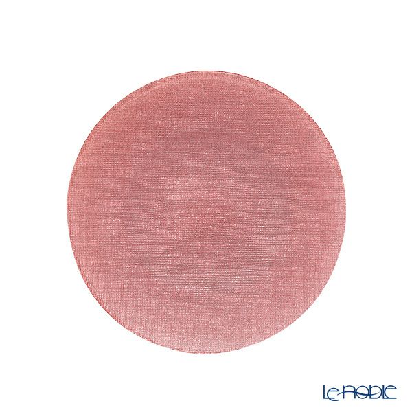 Vetro Felice ヴェトロ フェリーチェ グリッター プレート 17cm ヴィンテージローズピンク 323917B G165