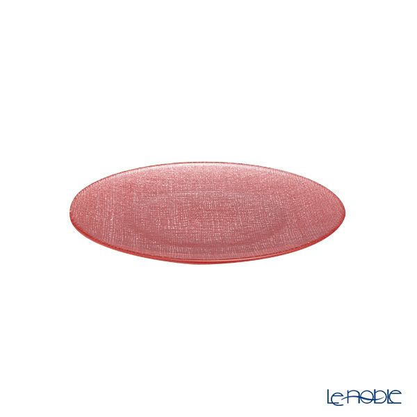 Vetro Felice ヴェトロ フェリーチェ グリッター プレート 17cm ヴィンテージローズピンク 323917B G165