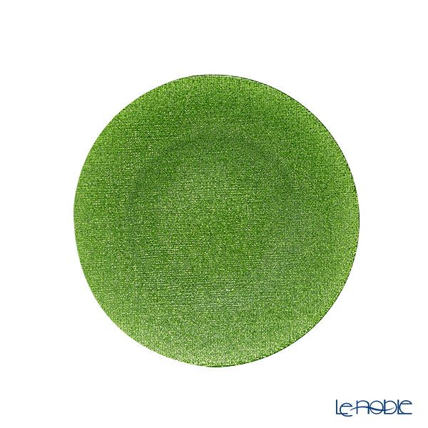 Vetro Felice ヴェトロ フェリーチェ グリッター プレート 17cm ライトグリーン 323917B G066