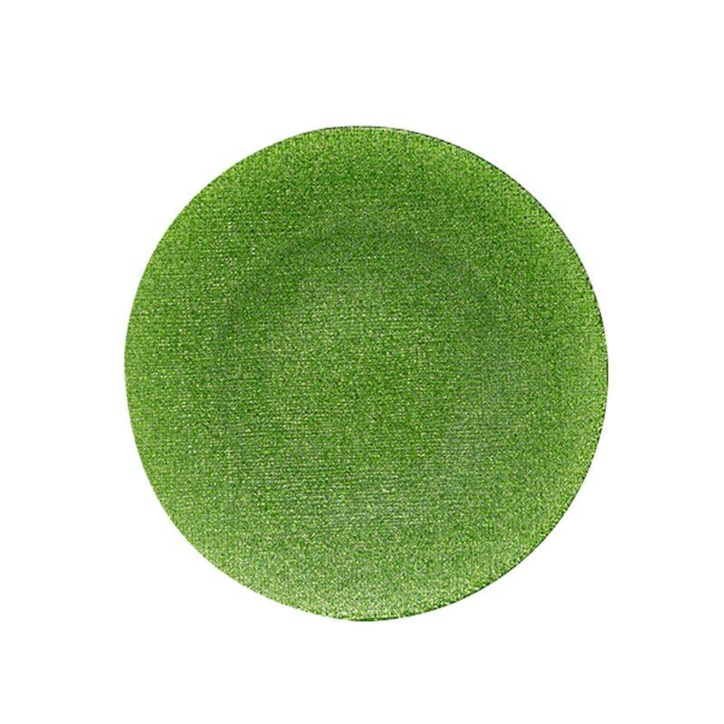 Vetro Felice ヴェトロ フェリーチェ グリッター プレート 17cm ライトグリーン 323917B G066