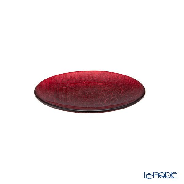 Vetro Felice ヴェトロ フェリーチェ グリッター プレート 14cm レッド