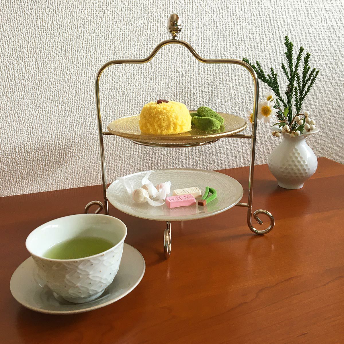 Vetro Felice ヴェトロ フェリーチェ グリッター プレート 14cm ニューゴールド