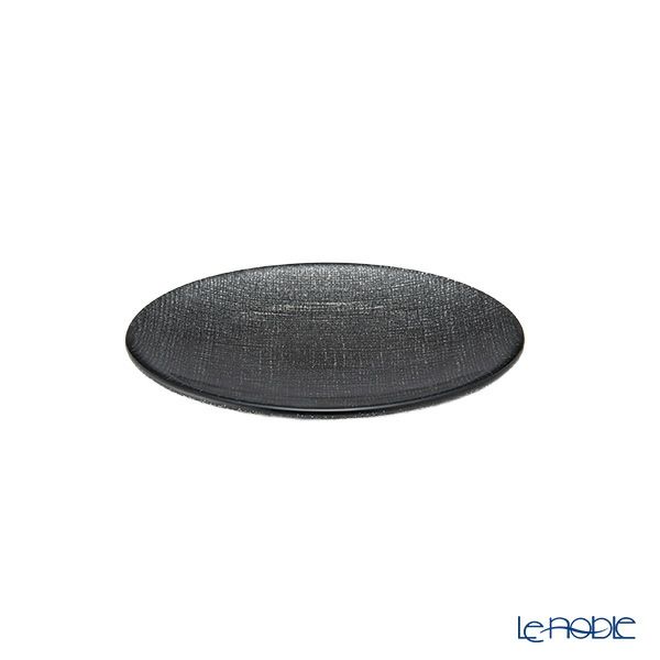 Vetro Felice ヴェトロ フェリーチェ グリッター プレート 14cm ダークグレイ