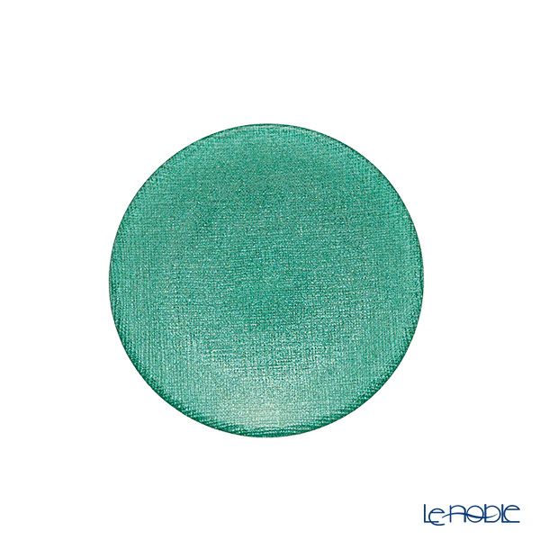 Vetro Felice ヴェトロ フェリーチェ グリッター プレート 14cm アクアブルー