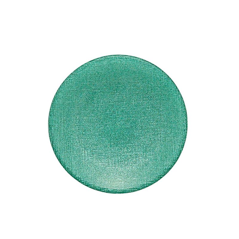 Vetro Felice ヴェトロ フェリーチェ グリッター プレート 14cm アクアブルー