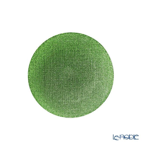 Vetro Felice ヴェトロ フェリーチェ グリッター プレート 14cm ライトグリーン