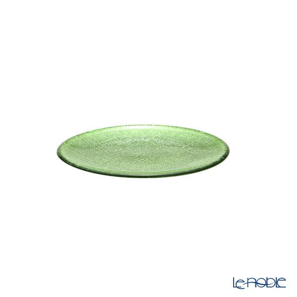Vetro Felice ヴェトロ フェリーチェ グリッター プレート 14cm ライトグリーン