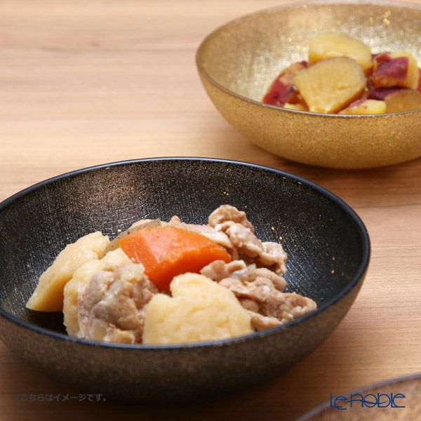 Vetro Felice ヴェトロ フェリーチェ グリッター ロウボウル 14cm ニューゴールド