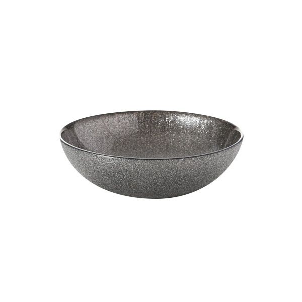 Vetro Felice ヴェトロ フェリーチェ グリッター ロウボウル 14cm ダークグレイ
