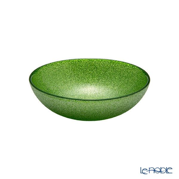 Vetro Felice ヴェトロ フェリーチェ グリッター ロウボウル 14cm ライトグリーン