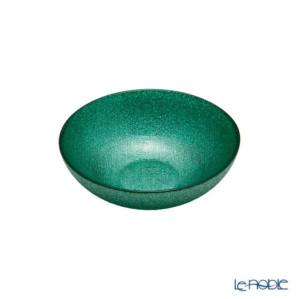 Vetro Felice ヴェトロ フェリーチェ グリッター ロウボウル 14cm アクアブルー