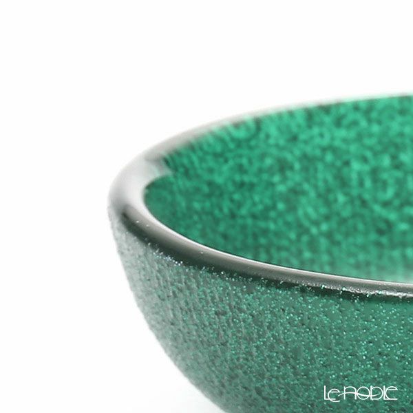 Vetro Felice ヴェトロ フェリーチェ グリッター ロウボウル 14cm アクアブルー