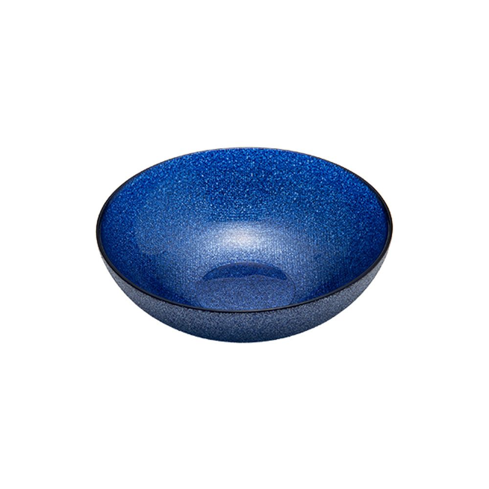 Vetro Felice ヴェトロ フェリーチェ グリッター ロウボウル 14cm ダークブルー