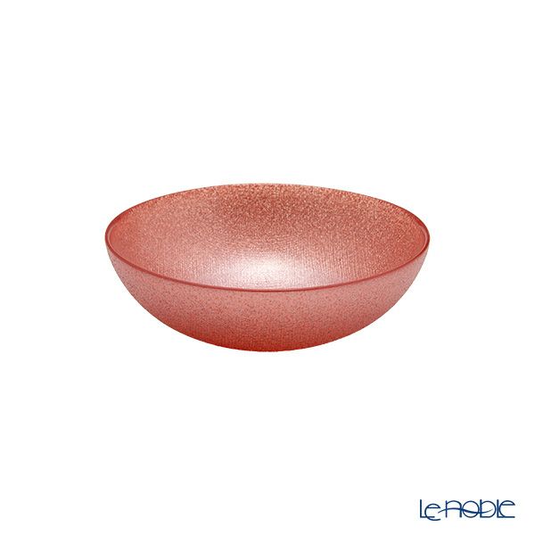 Vetro Felice ヴェトロ フェリーチェ グリッター ロウボウル 14cm ヴィンテージローズピンク