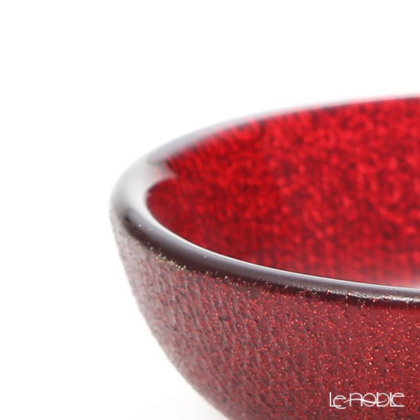 Vetro Felice ヴェトロ フェリーチェ グリッター ミニプレート／豆皿 9cm レッド