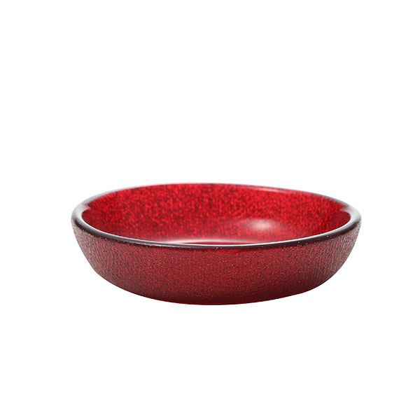 Vetro Felice ヴェトロ フェリーチェ グリッター ミニプレート／豆皿 9cm レッド