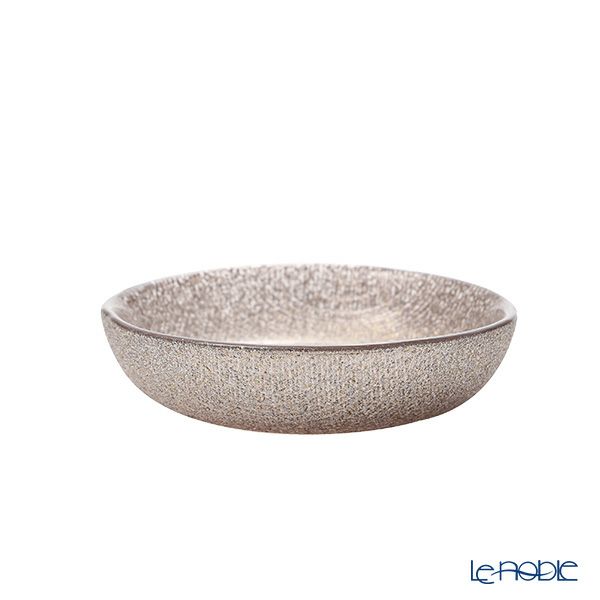 Vetro Felice ヴェトロ フェリーチェ グリッター ミニプレート／豆皿 9cm ジンジャー