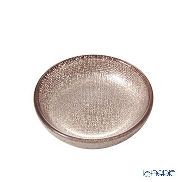 Vetro Felice ヴェトロ フェリーチェ グリッター ミニプレート／豆皿 9cm ジンジャー