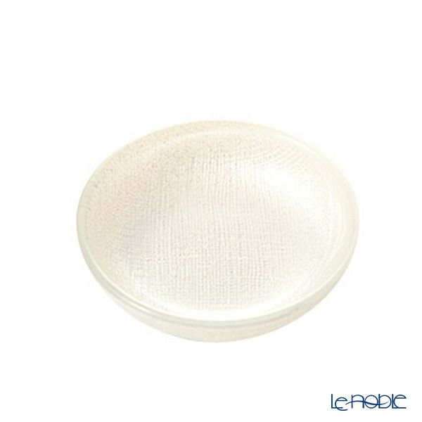 Vetro Felice ヴェトロ フェリーチェ グリッター ミニプレート／豆皿 9cm ホワイト