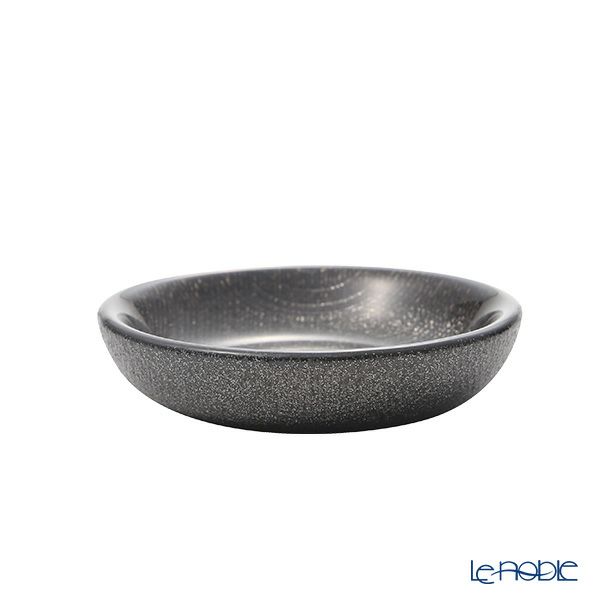 Vetro Felice ヴェトロ フェリーチェ グリッター ミニプレート／豆皿 9cm ダークグレイ