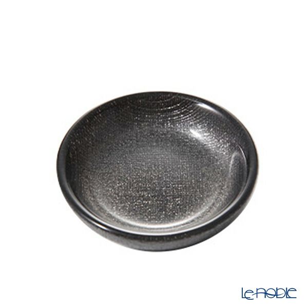 Vetro Felice ヴェトロ フェリーチェ グリッター ミニプレート／豆皿 9cm ダークグレイ