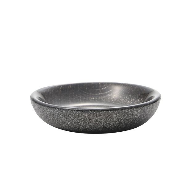 Vetro Felice ヴェトロ フェリーチェ グリッター ミニプレート／豆皿 9cm ダークグレイ