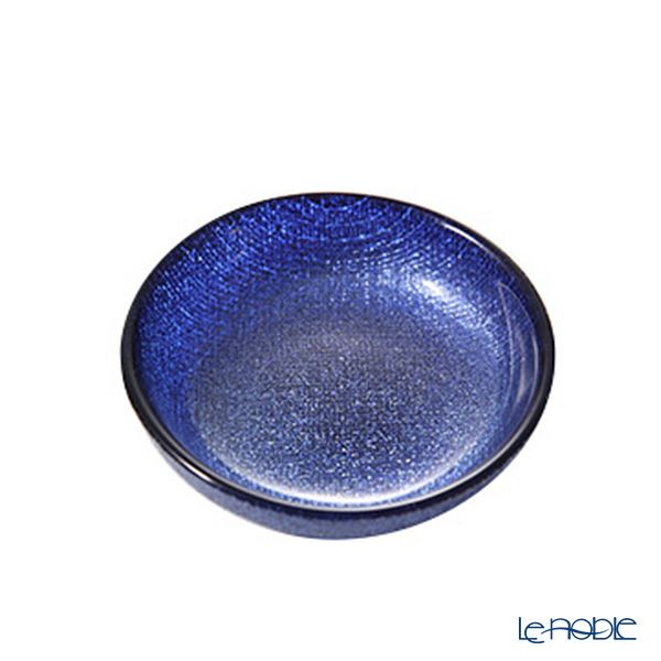Vetro Felice ヴェトロ フェリーチェ グリッター ミニプレート／豆皿 9cm ダークブルー