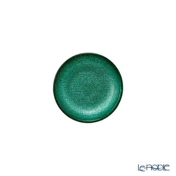 Vetro Felice ヴェトロ フェリーチェ グリッター ミニプレート／豆皿 9cm アクアブルー