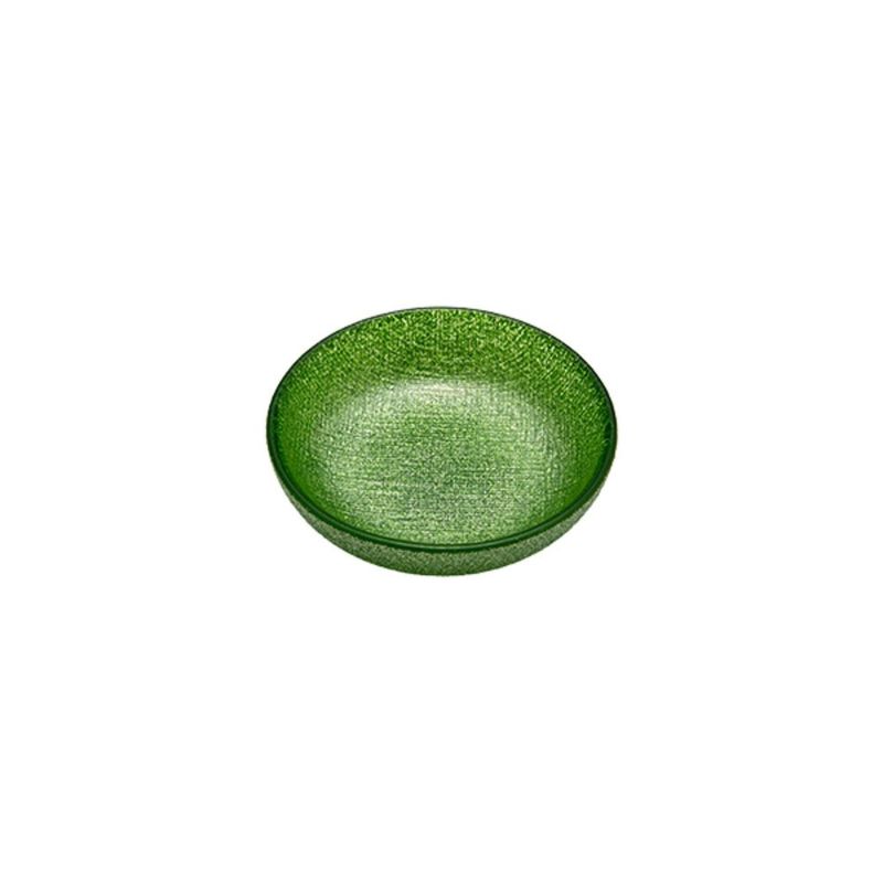 Vetro Felice ヴェトロ フェリーチェ グリッター ミニプレート／豆皿 9cm ライトグリーン