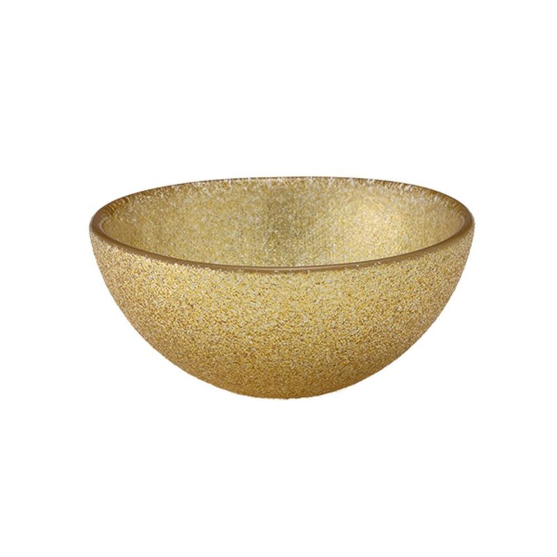 Vetro Felice ヴェトロ フェリーチェ グリッター ミニボウル 9cm ニューゴールド