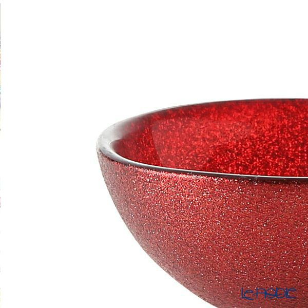 Vetro Felice ヴェトロ フェリーチェ グリッター ミニボウル 9cm レッド