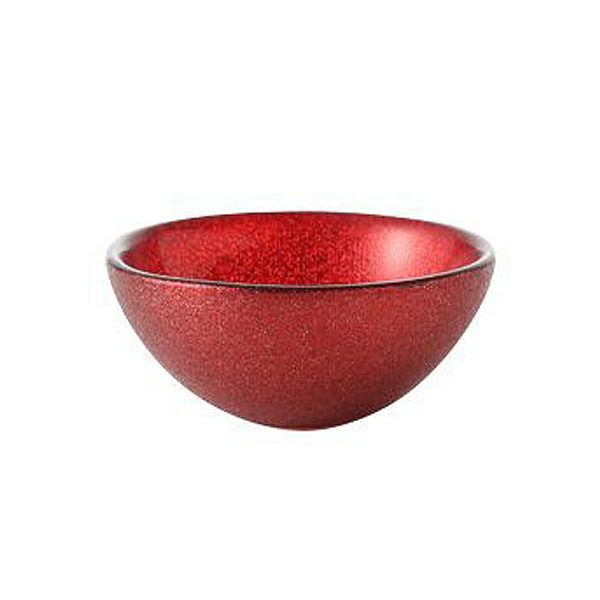Vetro Felice ヴェトロ フェリーチェ グリッター ミニボウル 9cm レッド