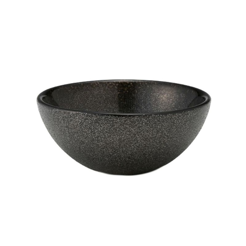 Vetro Felice ヴェトロ フェリーチェ グリッター ミニボウル 9cm ダークグレイ