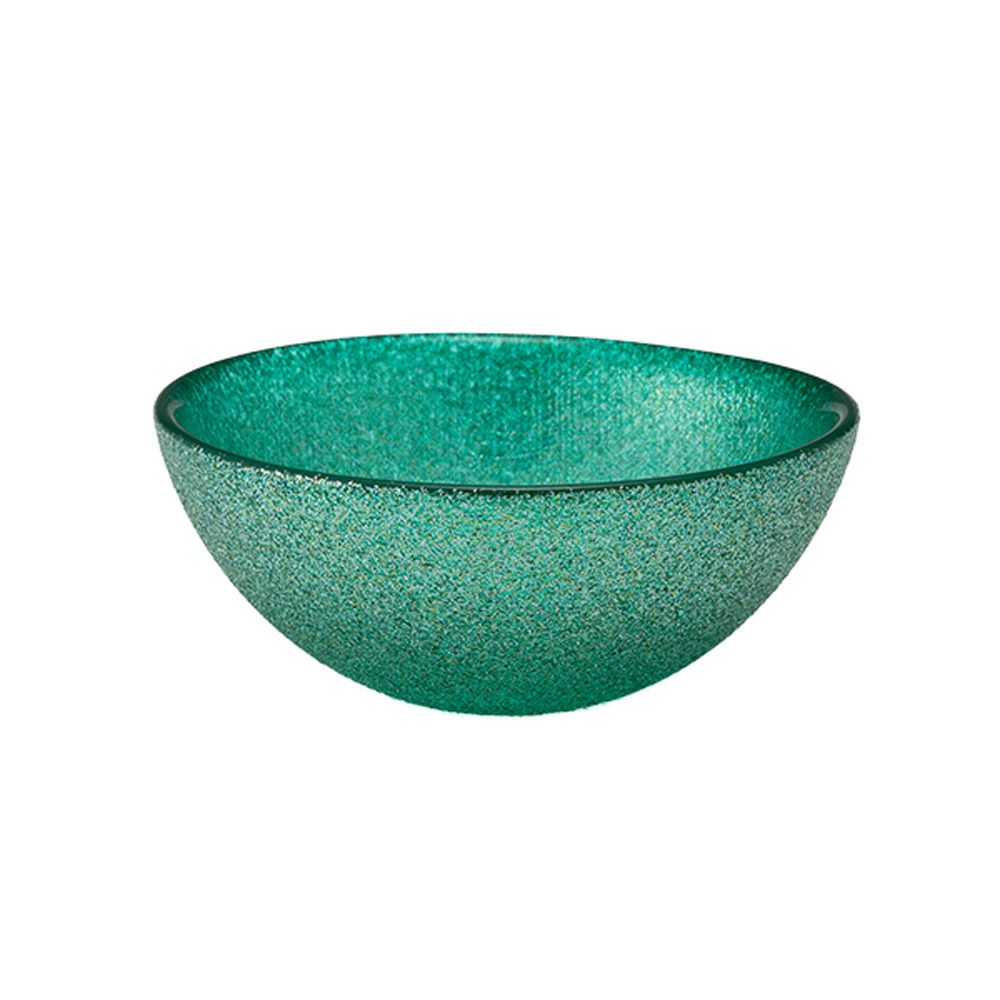 Vetro Felice ヴェトロ フェリーチェ グリッター ミニボウル 9cm アクアブルー