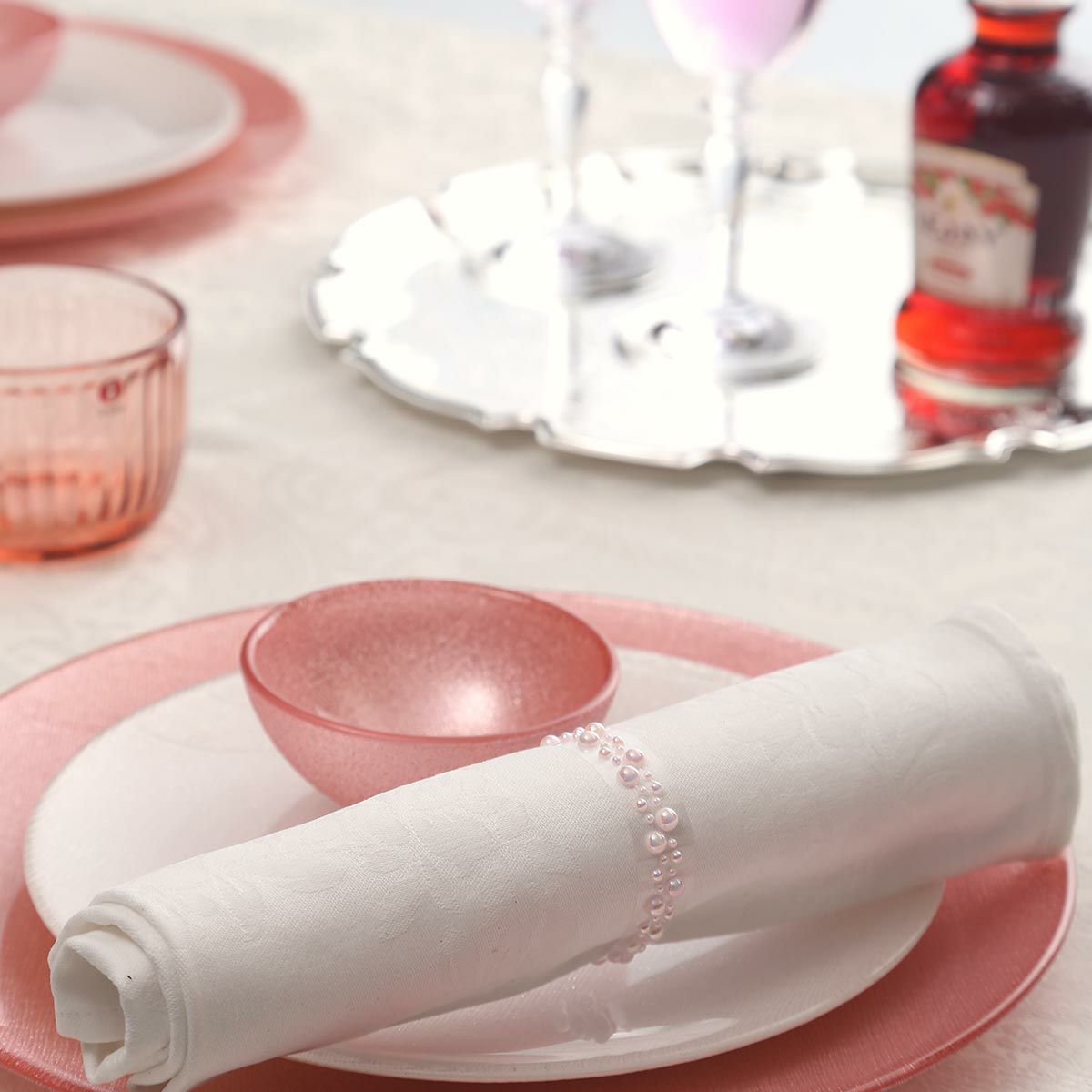 Vetro Felice ヴェトロ フェリーチェ グリッター ミニボウル 9cm ヴィンテージローズピンク