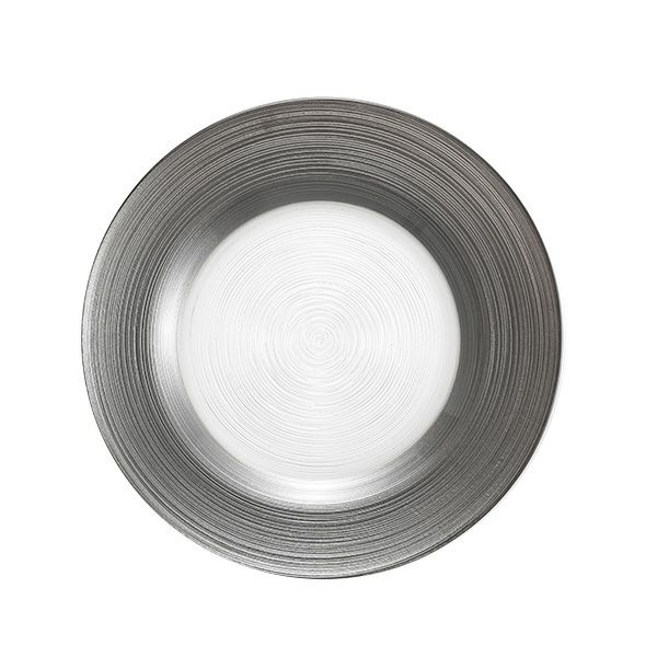 Vetro Felice ヴェトロ フェリーチェ サークル プレート 21cm グレー
