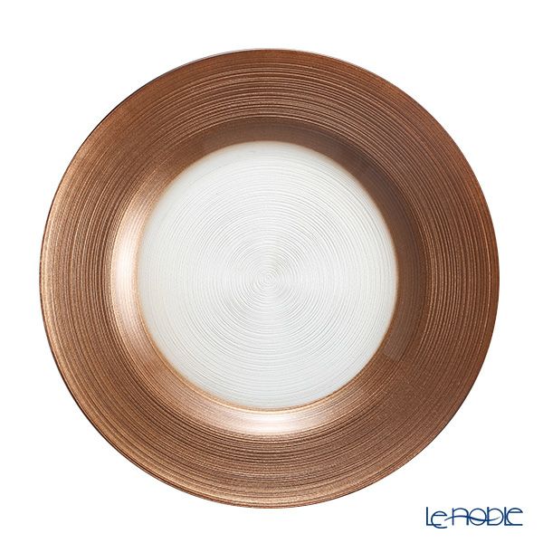 Vetro Felice ヴェトロ フェリーチェ サークル プレート 27cm ブラウン