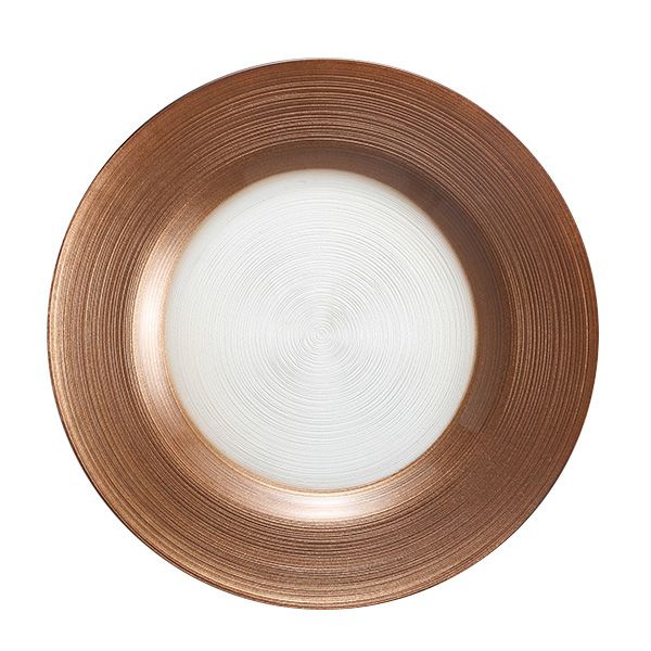 Vetro Felice ヴェトロ フェリーチェ サークル プレート 27cm ブラウン